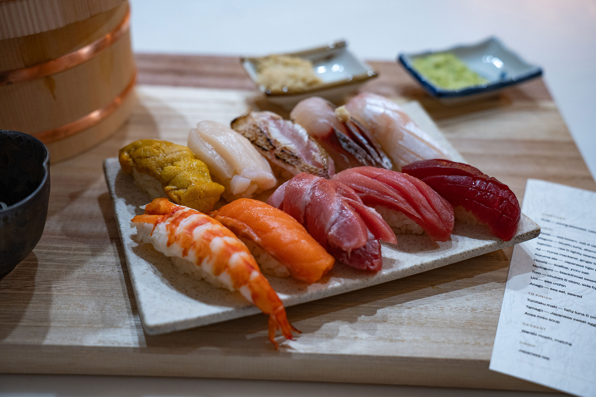 In-residence omakase, chef's counter
