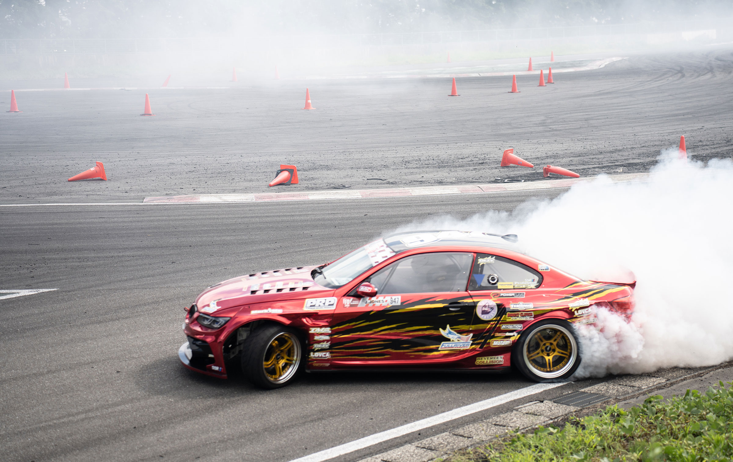 Drift session on a private circuit